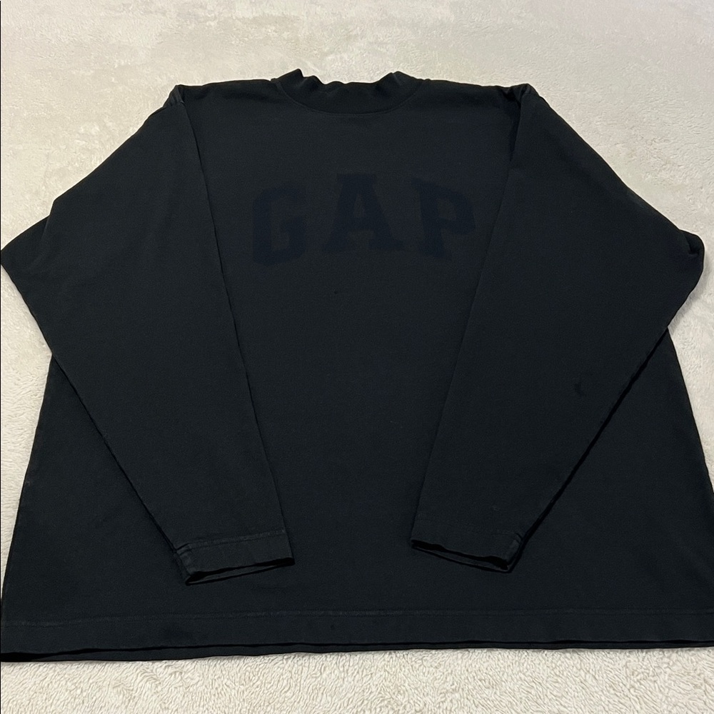 Yeezy GAP Balenciaga Black Long Sleeve Shirt